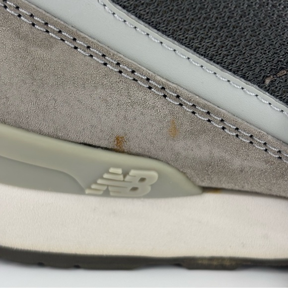 New Balance 996 Beige, Grey and Orange Lace-Up Sneakers, 10 - Picture 11 of 16